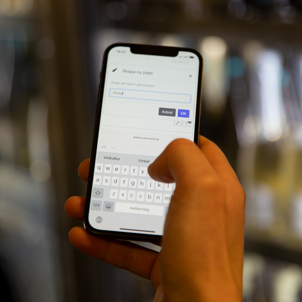 Ange namn i Celsiview