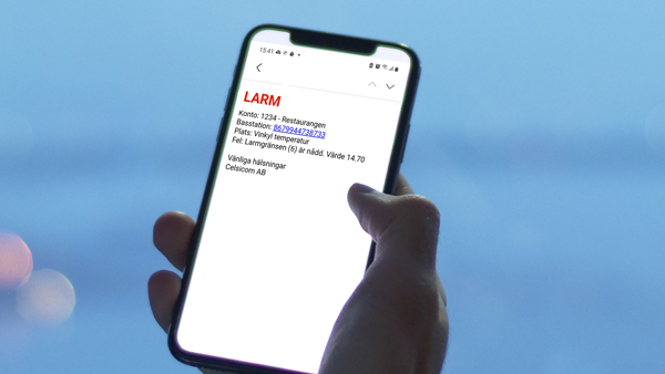 Larm i telefon via e-post